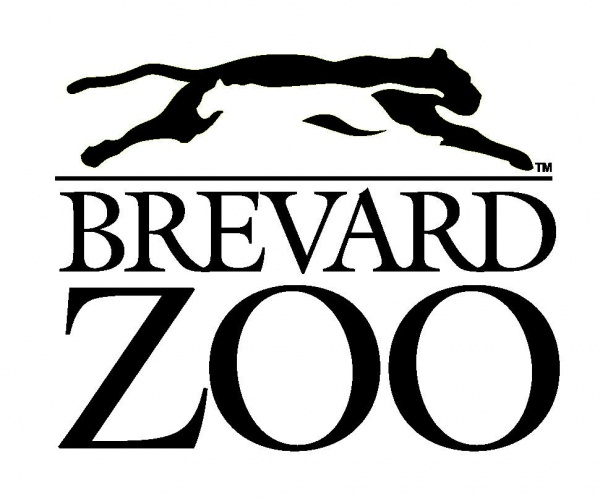 The Brevard Zoo logo (black and white with a panther over the letters)